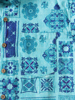 Geometric Hawaiian Patchwork Shirt