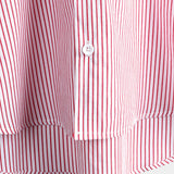 Men's Cotton Short-Sleeve Shirt with High Collar