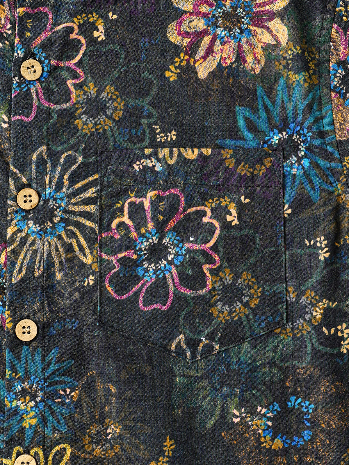 Hawaiian Resort Retro Floral Pattern Shirt
