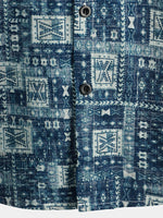 Men's Retro Casual Cotton Short-Sleeve Shirt