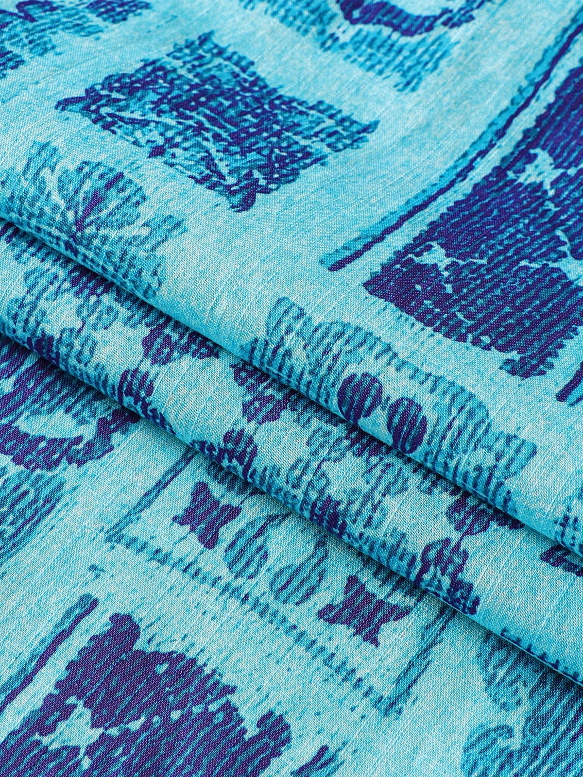 Geometric Hawaiian Patchwork Shirt