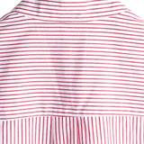 Men's Cotton Short-Sleeve Shirt with High Collar