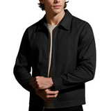 Lightweight Twill Jacket for Men – Dark Gray – Regular Fit