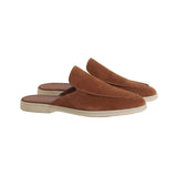 Burgundy Suede Yacht Mules