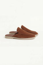 Yacht Men's Suede Mules, Maroon