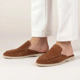 Yacht Men's Suede Mules, Maroon