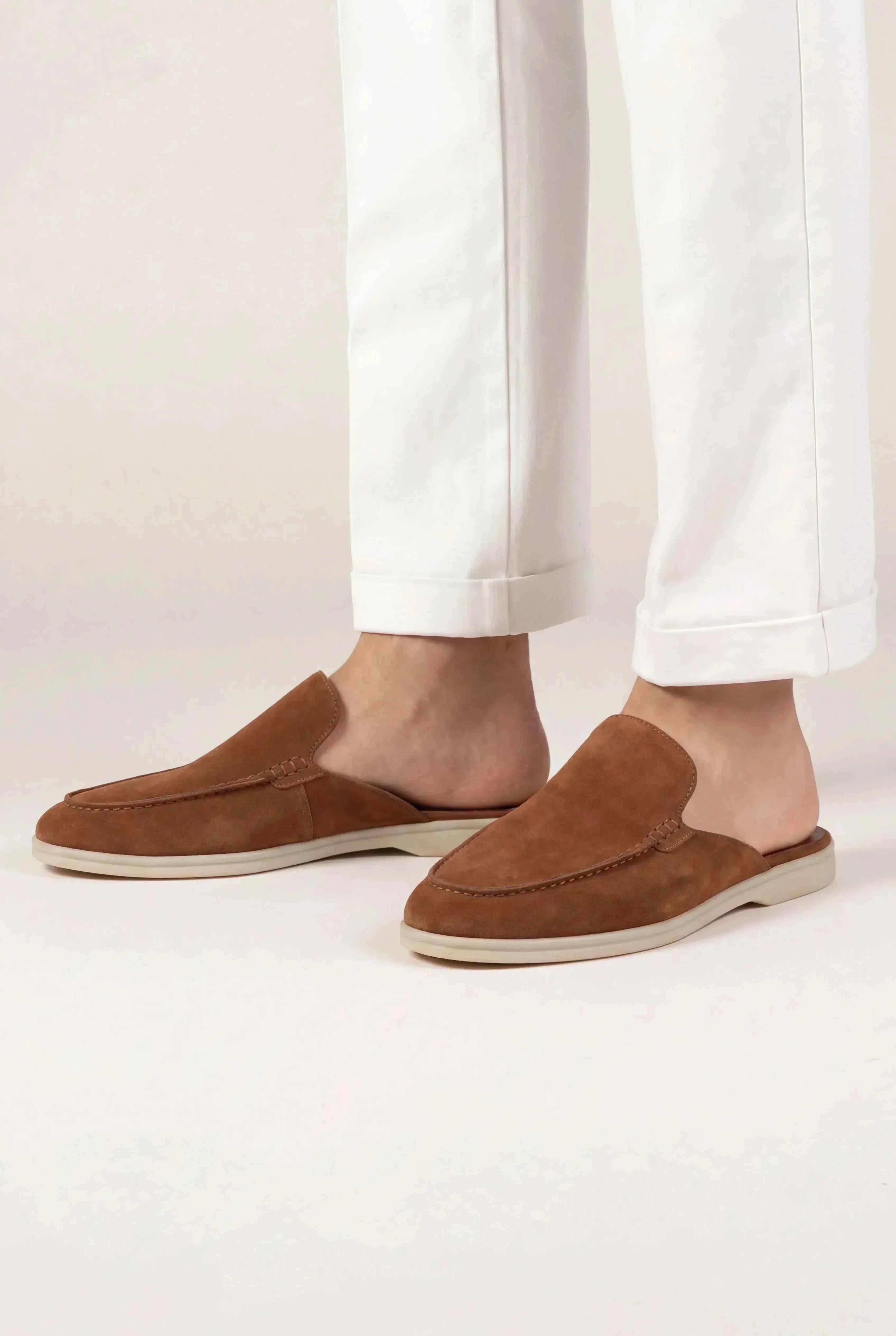 Mule Yacht i Brun Suede