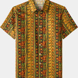 Yellow Geometric Vintage Shirt