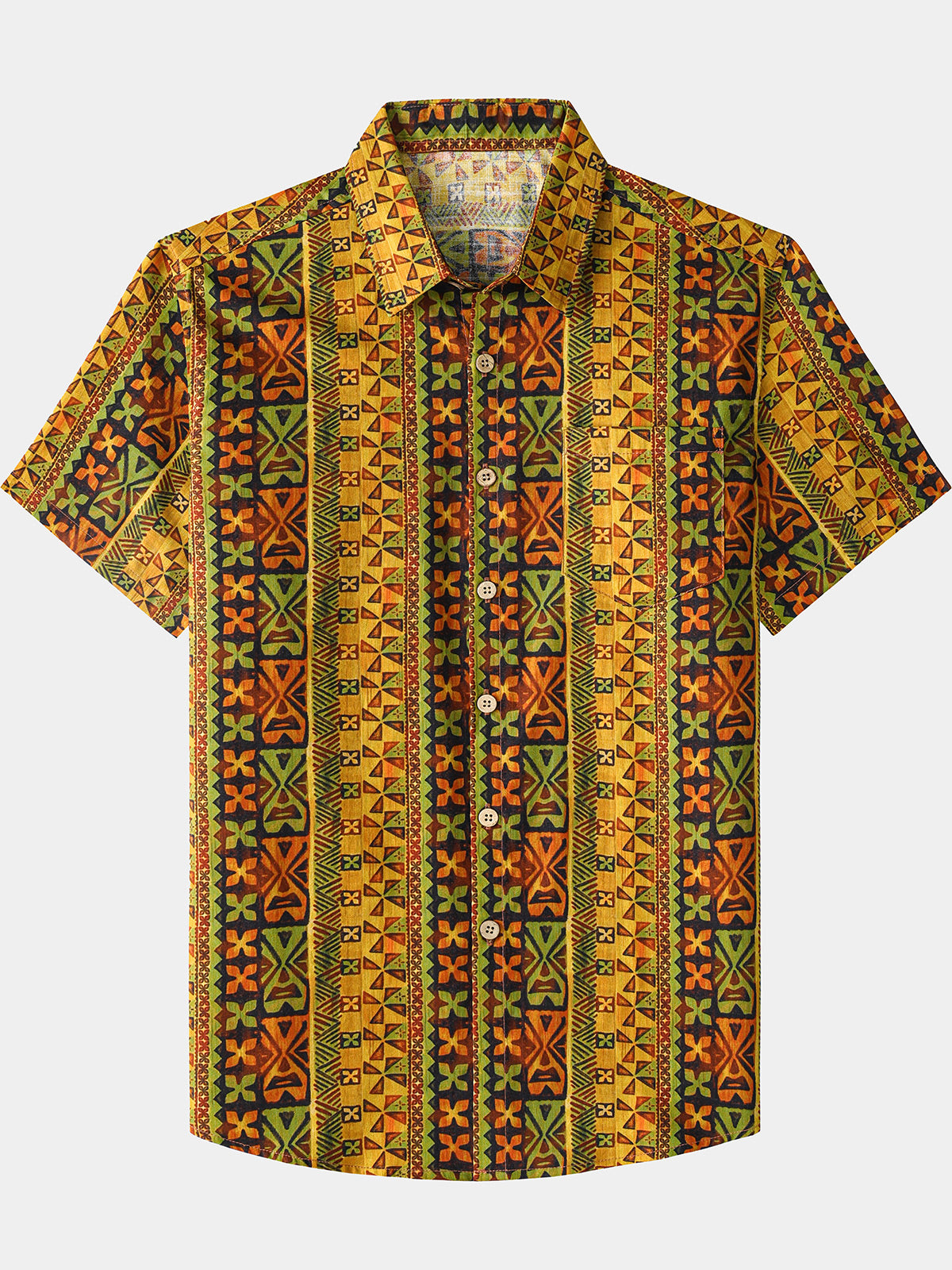 Yellow Geometric Vintage Shirt