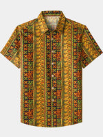 Yellow Geometric Vintage Shirt