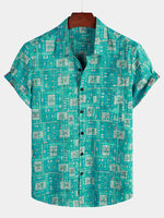 Printed Hawaiian Short Sleeve Shirt