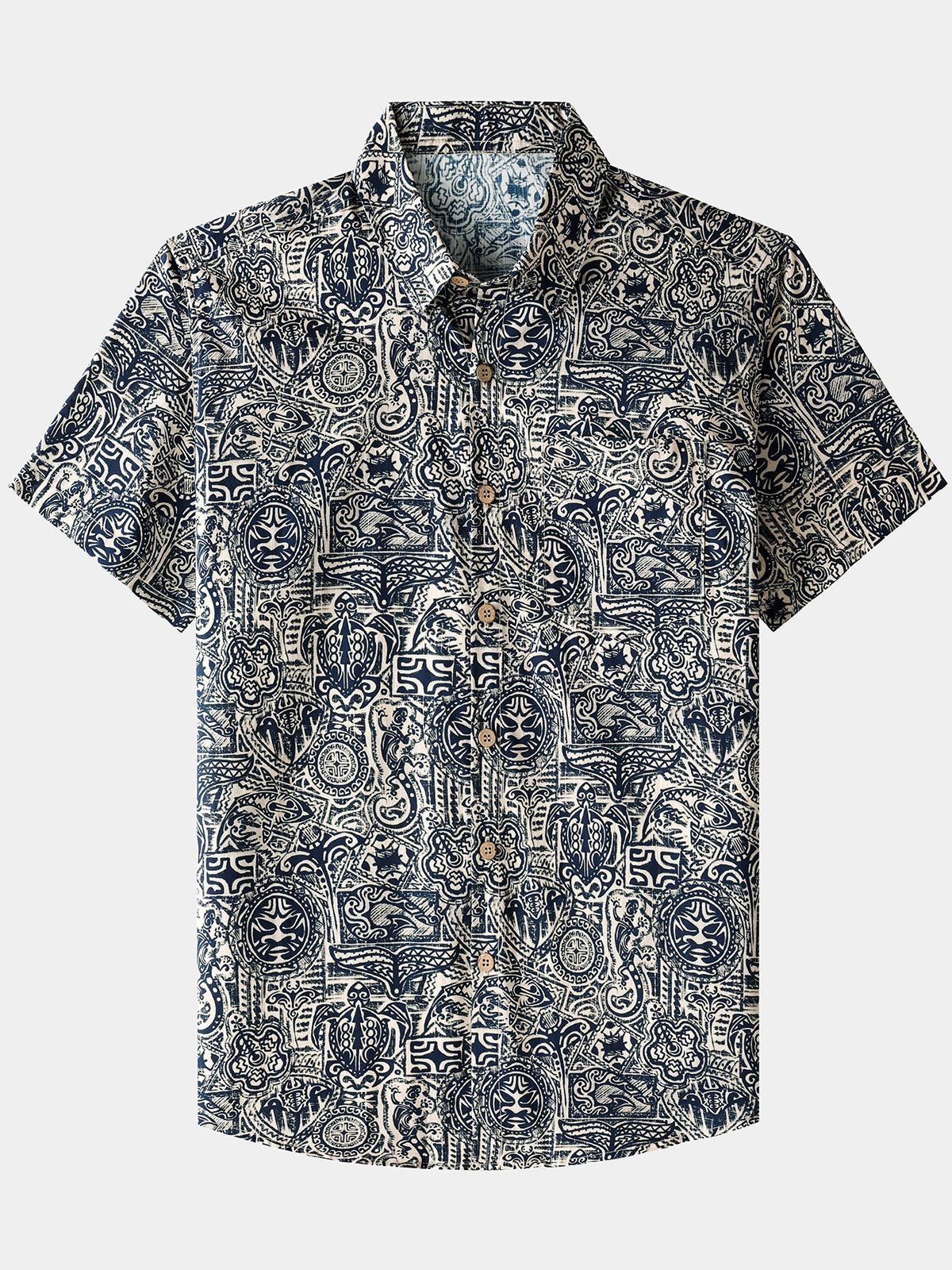 Tribal Pattern Short Sleeve Shirt