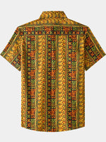 Yellow Geometric Vintage Shirt