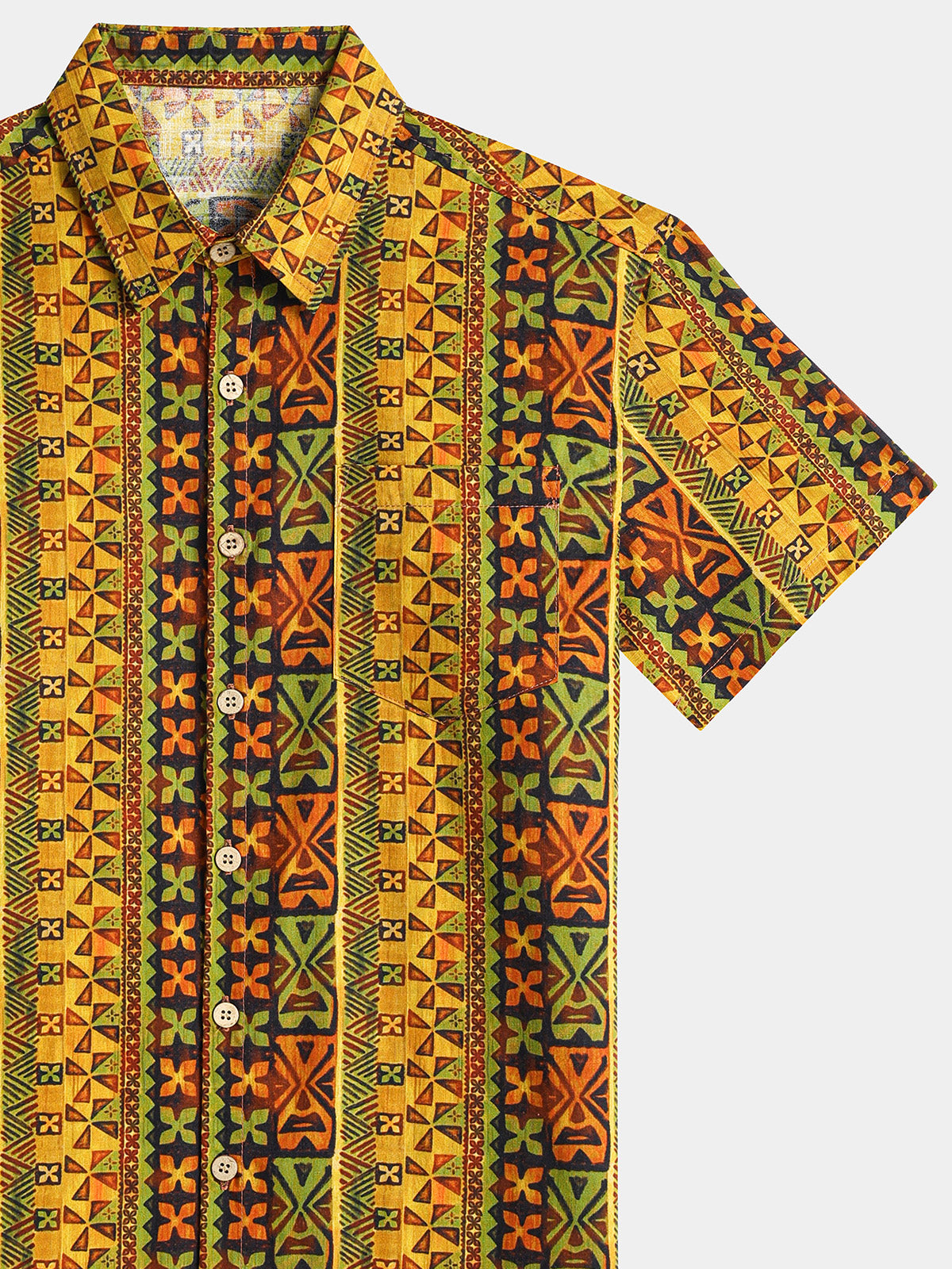 Yellow Geometric Vintage Shirt