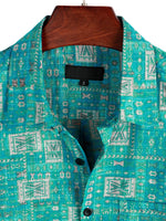 Men's Retro Casual Cotton Short-Sleeve Shirt