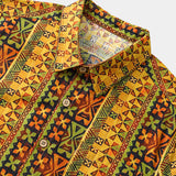 Yellow Geometric Vintage Shirt