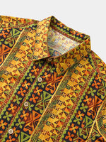 Yellow Geometric Vintage Shirt