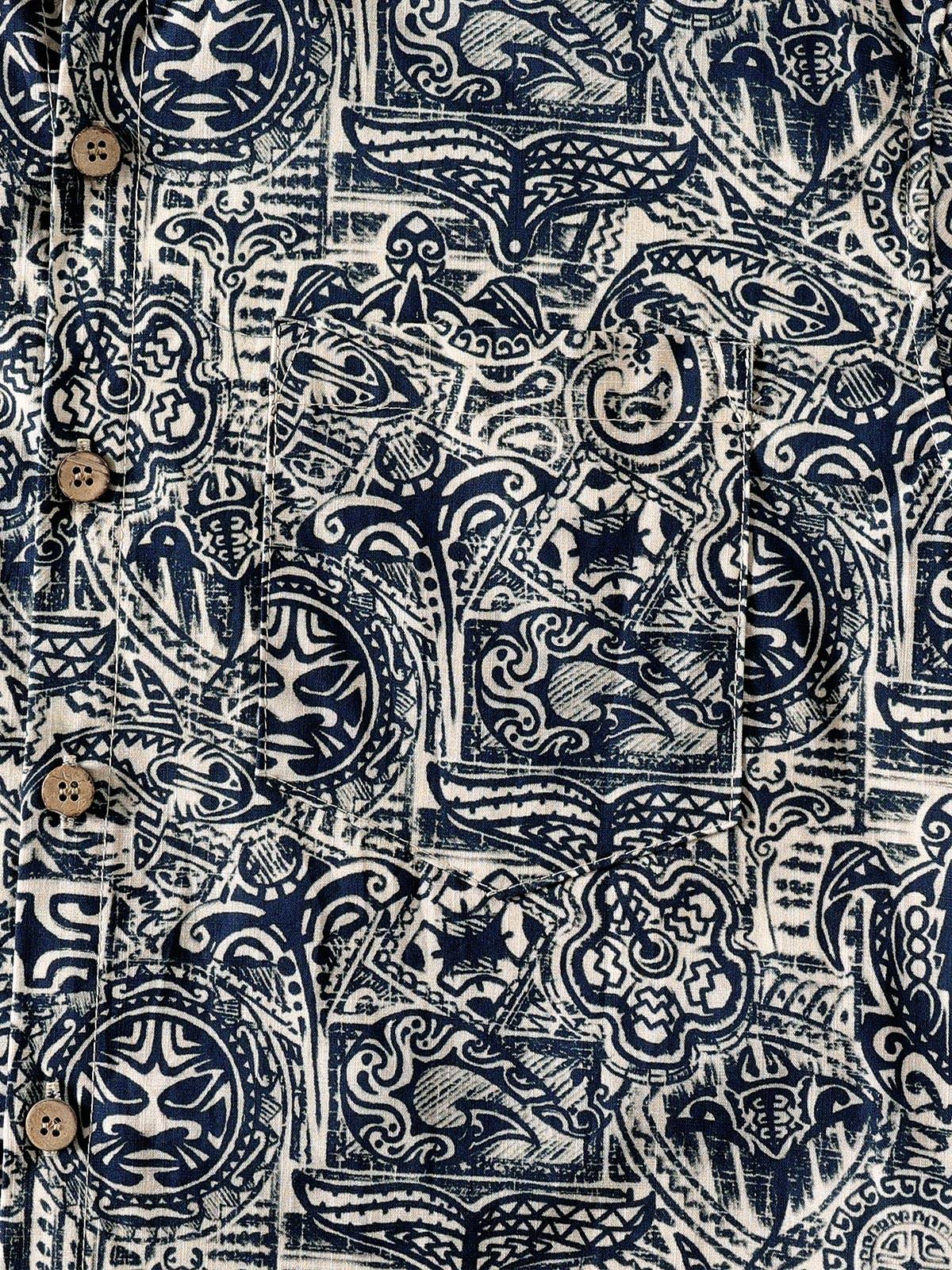 Tribal Pattern Short Sleeve Shirt