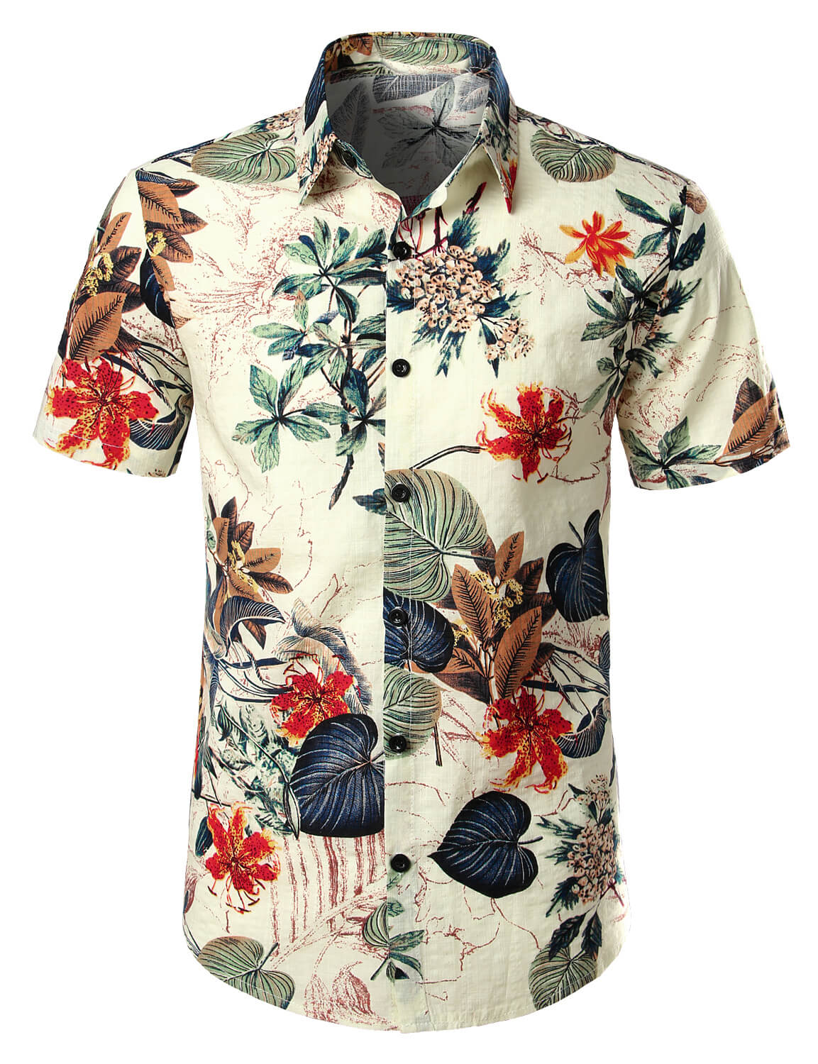 Hawaiian Tropical Floral Shirt