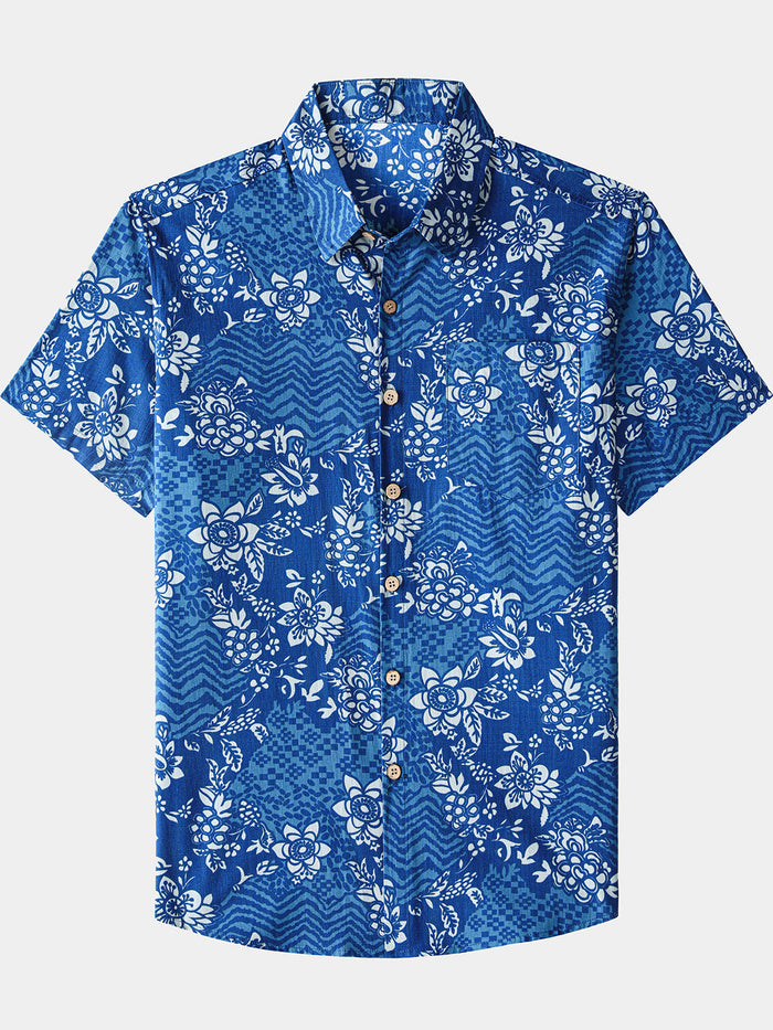 Retro Tropical Floral Shirt
