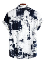 Retro Casual Shirt with Short Sleeves for Men