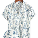 Summer Cotton Short Sleeve Shirt for Men