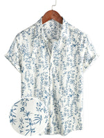 Summer Cotton Short Sleeve Shirt for Men