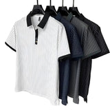 Marek - Elegant striped polo