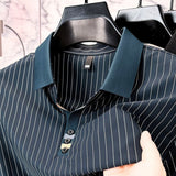 Marek - Elegant striped polo