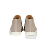 Men's Suede Loafers – Slip-On Chukka Style, Flat Heel – Greige