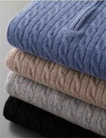 Deneb Cashmere Velour Half-Zip