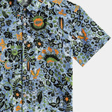 Boho Floral Short-Sleeve Shirt