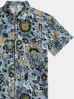 Boho Floral Short-Sleeve Shirt