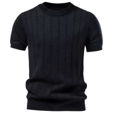 Luca - Luxury T-Shirt with Ribbed Pattern