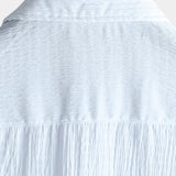 Casual Short-Sleeve Summer Shirt with Pockets, Solid Color