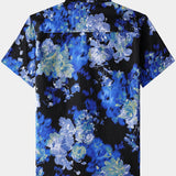 Floral Tie-Dye Short-Sleeve Shirt