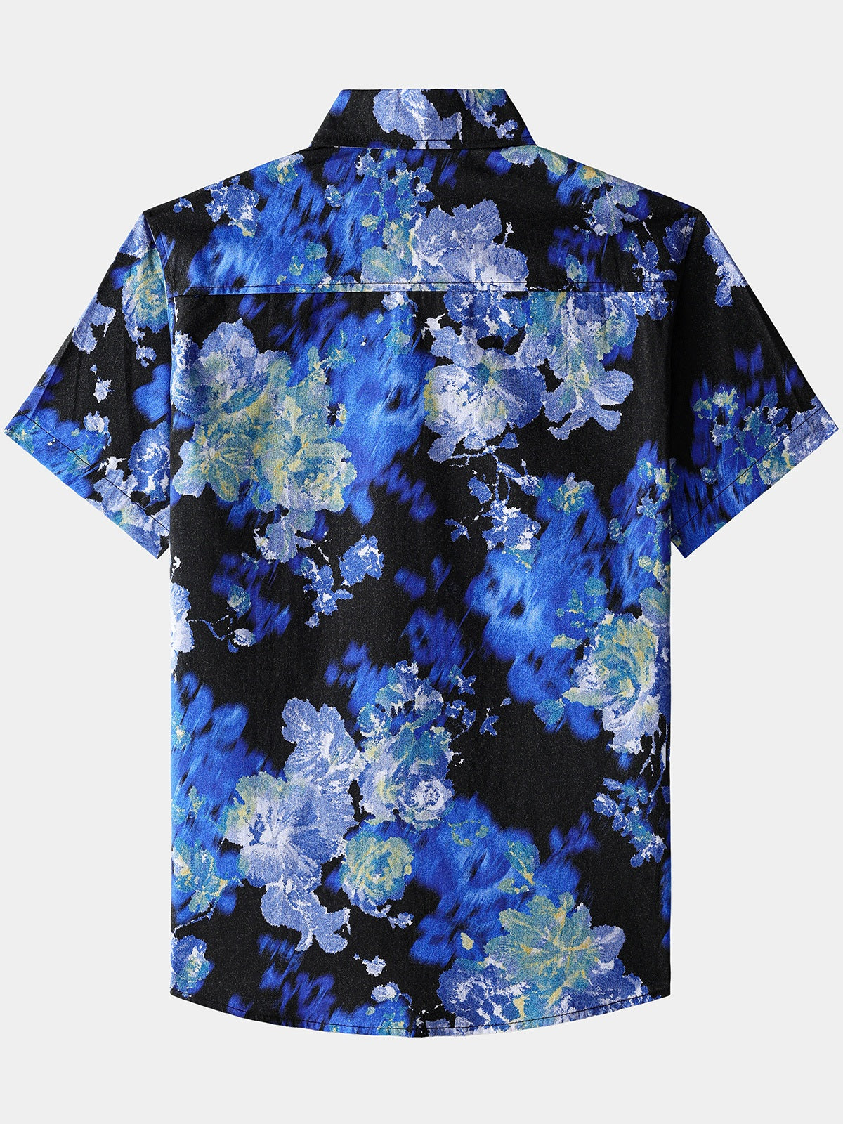 Floral Tie-Dye Short-Sleeve Shirt
