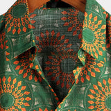 Short-Sleeve Retro Button-Up Summer Disco Vintage 70s Shirt
