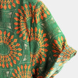 Short-Sleeve Retro Button-Up Summer Disco Vintage 70s Shirt