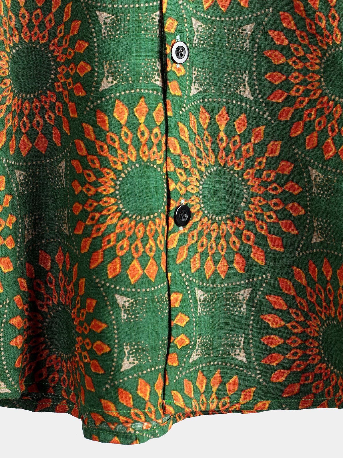 Short-Sleeve Retro Button-Up Summer Disco Vintage 70s Shirt