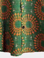 Short-Sleeve Retro Button-Up Summer Disco Vintage 70s Shirt