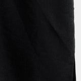 Men's Solid Color Cotton Shirt with High Collar and Half-Button Closure, with Front Pocket