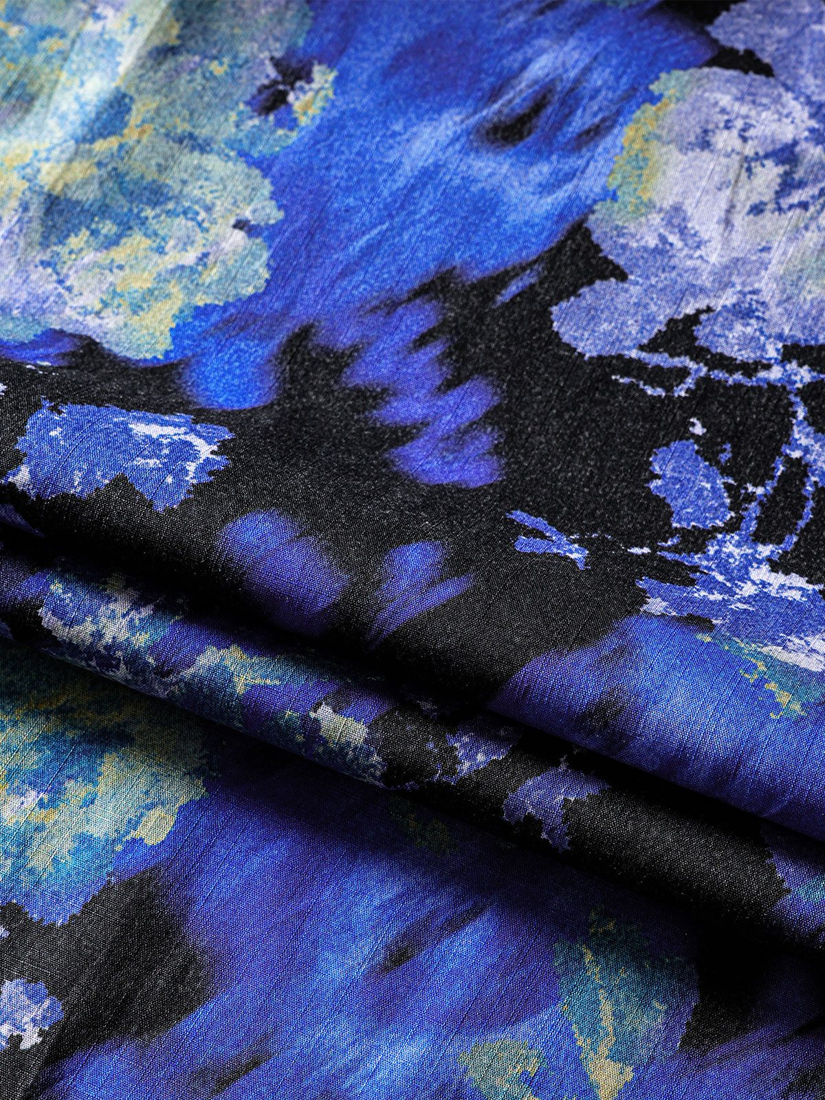 Floral Tie-Dye Short-Sleeve Shirt