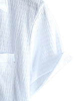 Cotton Casual Shirt with Short Sleeves for Men - Summer