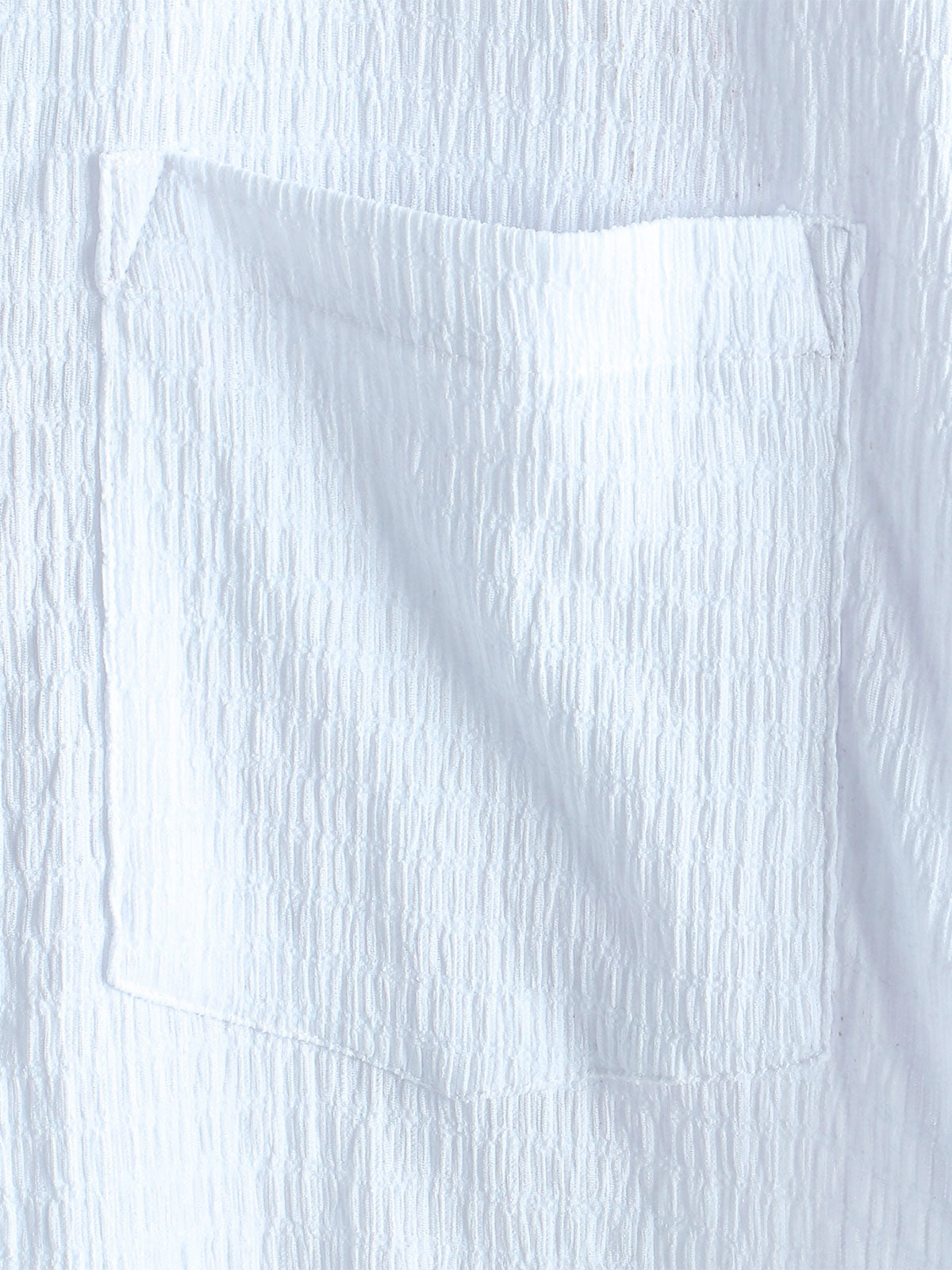 Casual Short-Sleeve Summer Shirt with Pockets, Solid Color