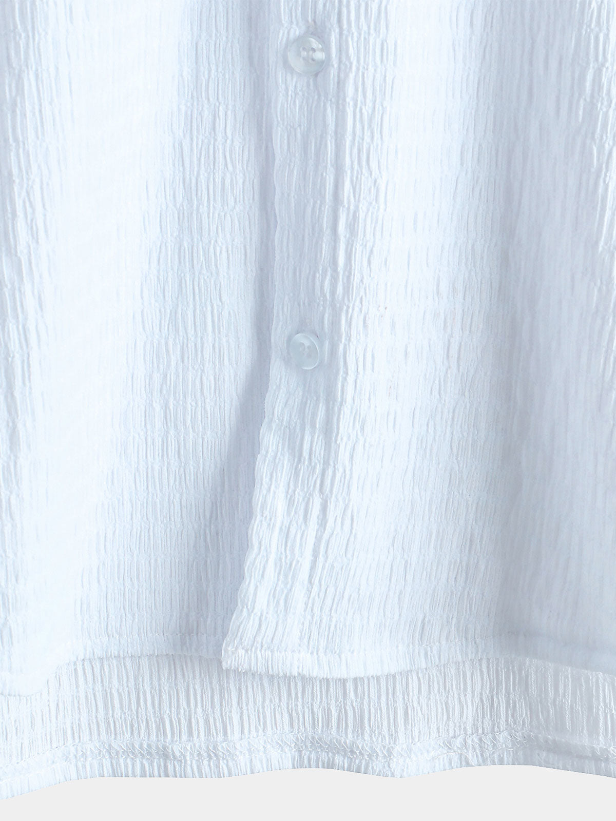 Casual Short-Sleeve Summer Shirt with Pockets, Solid Color