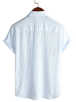 Cotton Casual Shirt with Short Sleeves for Men - Summer
