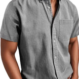 Elegant Short-Sleeve Shirt