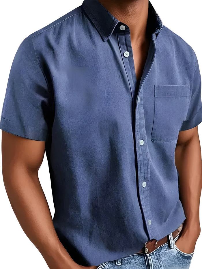 Elegant Short-Sleeve Shirt