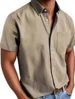 Elegant Short-Sleeve Shirt